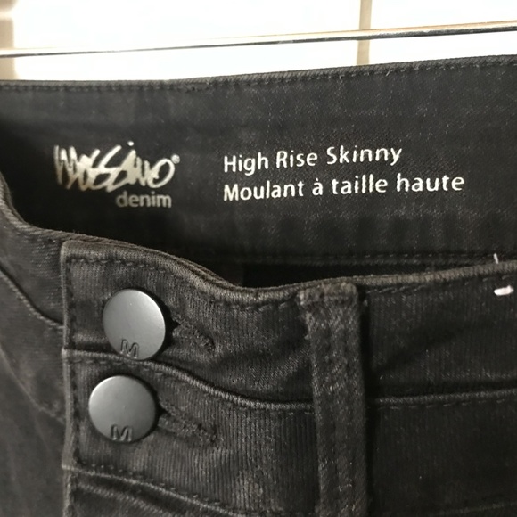 Mossimo High Rise Skinny Black Jeans Size 4 - Picture 2 of 3